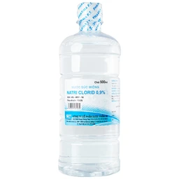 Nước súc miệng Natri Clorid 0.9% Dược Phẩm 3/2 vệ sinh răng, miệng, họng (500ml)
