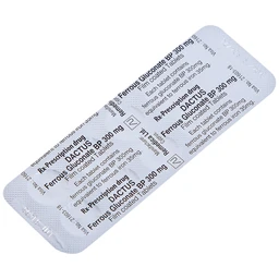 Thuốc Dactus 300mg Remedica dự phòng và điều trị thiếu máu, thiếu sắt (50 viên)
