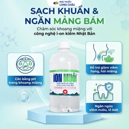 Nước súc miệng Ion muối Fujiwa 680ml hỗ trợ ngăn chặn vi khuẩn, giảm viêm họng 2