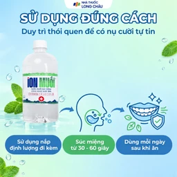 Nước súc miệng Ion muối Fujiwa 680ml hỗ trợ ngăn chặn vi khuẩn, giảm viêm họng 5