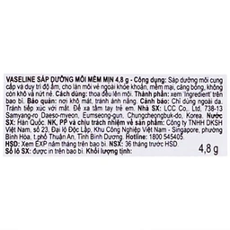 Son dưỡng môi Vaseline Stick chống khô nứt 4.8g