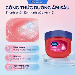 Son dưỡng môi Vaseline Lip hồng xinh dưỡng ẩm, màu hồng tự nhiên (7g) 3