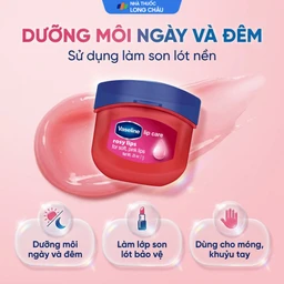 Son dưỡng môi Vaseline Lip hồng xinh dưỡng ẩm, màu hồng tự nhiên (7g) 5