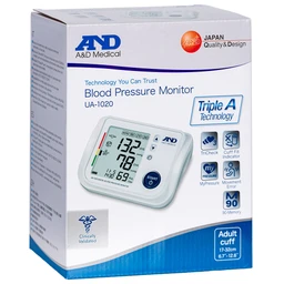 Máy đo huyết áp bắp tay AND UA-1020 hỗ trợ đo huyết áp, nhịp tim