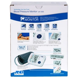 Máy đo huyết áp bắp tay AND UA-1020 hỗ trợ đo huyết áp, nhịp tim