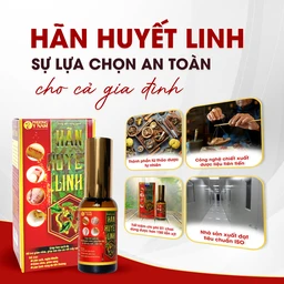 Dung dịch dùng ngoài ngừa khuẩn Hãn Huyết Linh 15ml giảm sưng viêm, làm dịu vết trầy xước, bầm tím