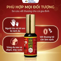 Dung dịch dùng ngoài ngừa khuẩn Hãn Huyết Linh giảm sưng viêm, làm dịu vết trầy xước, bầm tím (15ml) 4