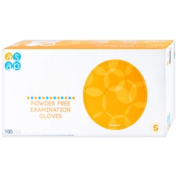 Găng tay y tế không bột, phủ Polymer Latex size S (100 cái) Powder Free Examination