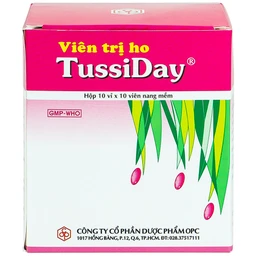 Viên trị ho Tussiday OPC điều trị các chứng ho, đau họng, sổ mũi (10 vỉ x 10 viên)