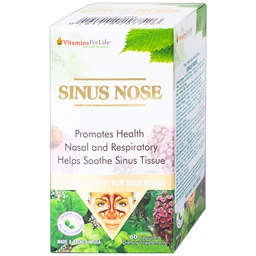 Viên uống hỗ trợ cải thiện viêm xoang, viêm mũi dị ứng, tăng cường sức khỏe đường hô hấp Sinus Nose Vitamins For Life (60 viên)