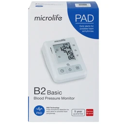Máy đo huyết áp bắp tay Microlife B2 basic hỗ trợ đo huyết áp, nhịp tim