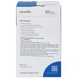 Máy đo huyết áp bắp tay Microlife B2 basic hỗ trợ đo huyết áp, nhịp tim