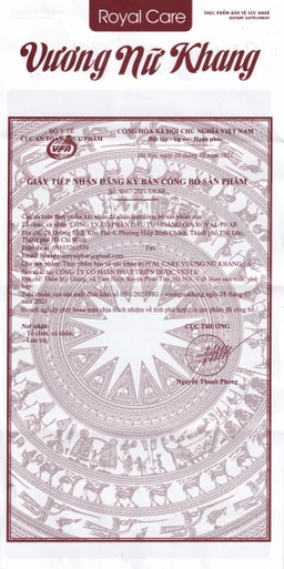 Viên uống hỗ trợ hạn chế sự phát triển u xơ tử cung, u vú lành tính ở nữ giới Vương Nữ Khang Royal Care (60 viên)
