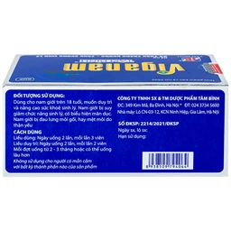 Viên uống bổ thận tráng dương Viganam Tâm Bình (5 vỉ x 12 viên)