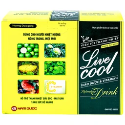 Viên sủi hỗ trợ giải độc mát gan Livecool (16 viên)