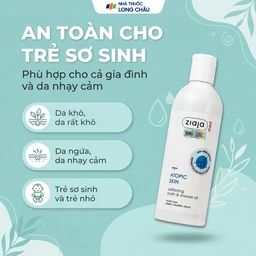 Dầu tắm Ziaja Med Atopic Skin mềm mịn da (270ml) 4