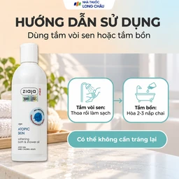 Dầu tắm Ziaja Med Atopic Skin mềm mịn da (270ml) 5