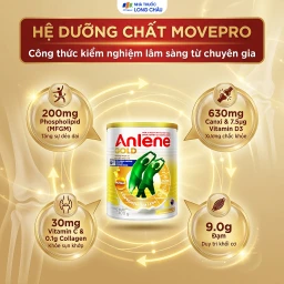 Sữa Anlene Gold 5X hương vani tăng cường sức khỏe cơ-xương-khớp dành cho người trên 40 tuổi (400g) 4