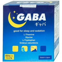 Viên uống hỗ trợ giảm các triệu chứng mất ngủ, khó ngủ, giấc ngủ không sâu, giảm lo lắng Gaba Jpanwell (60 viên)