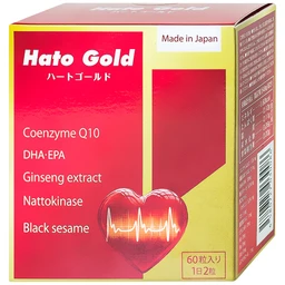 Viên uống hỗ trợ tim mạch, bổ sung các chất chống oxi hóa cho cơ thể Hato Gold Jpanwell (60 viên)