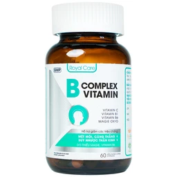 Viên uống giúp giảm mệt mỏi, căng thẳng do thiếu Magie, B6 B Complex Vitamin Royal Care (60 viên)