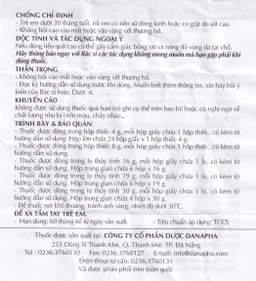 Cao Sao Vàng Danapha điều trị cảm cúm, nhức đầu (16g)