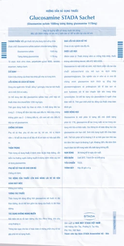 Thuốc Glucosamine Stada 1500mg hỗ trợ giảm triệu chứng của thoái hóa khớp gối (30 gói)