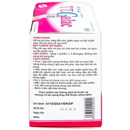 Cốm lợi sữa hỗ trợ lợi sữa, tăng tiết sữa cho phụ nữ sau sinh TT.Galac Traphaco (20 gói x 3g)