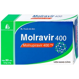 Thuốc Molravir 400 Boston điều trị Covid-19 nhẹ đến trung bình (2 vỉ x 10 viên)