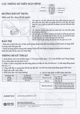 Máy đo nồng độ oxy trong máu SPO2 Jumper JPD 500D LED