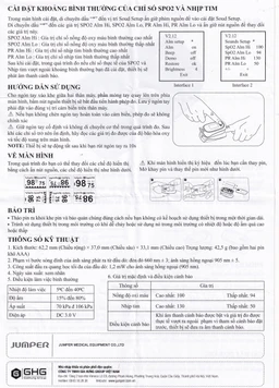 Máy đo nồng độ oxy trong máu SPO2 Jumper JPD 500D OLED