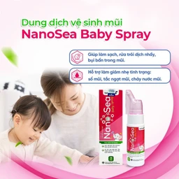 Xịt mũi muối biển Nano Sea Baby Spray trẻ em 75ml giúp làm sạch, ngừa sổ mũi 2