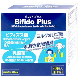 Viên uống bổ sung lợi khuẩn đường ruột giảm rối loạn tiêu hóa do loạn khuẩn Bifido Plus Jpanwell (30 viên)