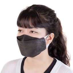 Khẩu trang 4 lớp Vĩnh Tiến 4D 3Hmask màu đen (20 cái) ngăn khói bụi, vi khuẩn