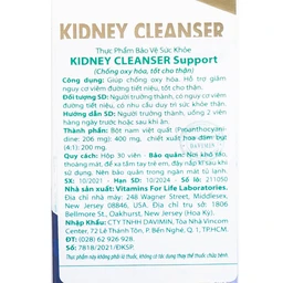 Viên uống bổ thận, hỗ trợ giảm nguy cơ viêm đường tiết niệu Kidney Cleanser Support Vitamins For Life (30 viên)