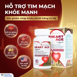 Viên uống hỗ trợ sức khỏe tim mạch, ổn định nhịp tim Heart Ace Support Vitamins For Life (30 viên) 2