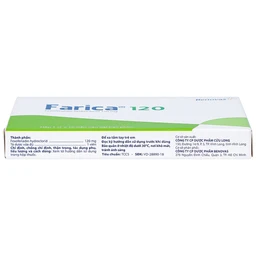 Thuốc Farica 120 Benovas điều trị viêm mũi dị ứng theo mùa (1 vỉ x 10 viên)