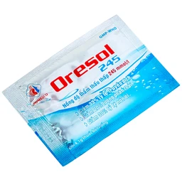 Bột pha uống Oresol 245 Domesco phòng và điều trị mất điện giải và nước trong tiêu chảy (20 gói)