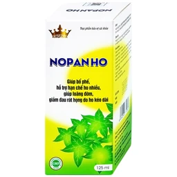 Siro giúp bổ phế, hạn chế ho nhiều, loãng đờm, giảm đau rát họng do ho Nopanho Kingphar (125ml)
