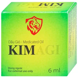 Dầu gió Kimagi Agimexpharm giảm đau, giải cảm, giúp thư giãn cơ bắp (10 chai x 6ml)
