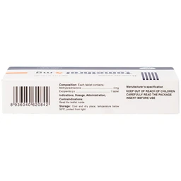 Thuốc Tomethrol 4mg điều trị rối loạn do thấp khớp ( 3 vỉ x 10 viên)