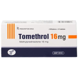 Thuốc Tomethrol 16mg chống viêm, ức chế miễn dịch và chống tế bào tăng sinh ( 3 vỉ x 10 viên)