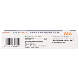 Thuốc Tomethrol 16mg chống viêm, ức chế miễn dịch và chống tế bào tăng sinh ( 3 vỉ x 10 viên)