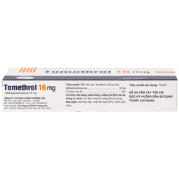 Thuốc Tomethrol 16mg chống viêm, ức chế miễn dịch và chống tế bào tăng sinh ( 3 vỉ x 10 viên)