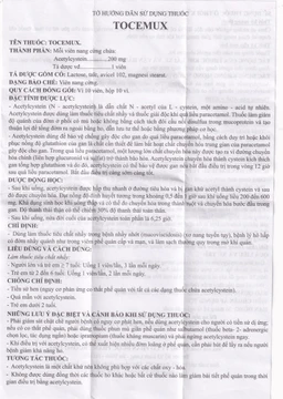 Thuốc Tocemux điều trị tiêu chất nhầy, bệnh lý hô hấp có đờm (10 vỉ x 10 viên)