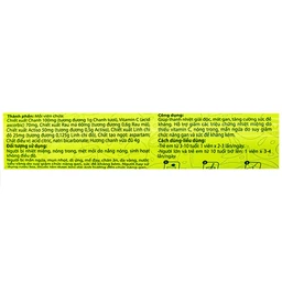 Viên sủi hương chanh hỗ trợ giải độc mát gan Livecool (16 viên)