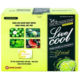 Viên sủi hương chanh hỗ trợ giải độc mát gan Livecool (16 viên)