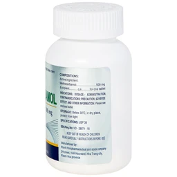 Viên nén Methocarbamol 500mg Khapharco điều trị ngắn hạn các cơn đau, co thắt cơ, bong gân (100 viên)