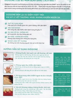 Dung dịch kháng khuẩn Dizigone Terrapharm tiêu diệt vi khuẩn, vi nấm (300ml)