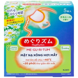 Mặt nạ xông hơi mắt MegRhythm KAO hương hoa cúc dễ chịu, thư giãn đôi mắt (5 miếng)